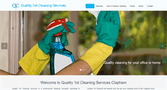 Desktop Screenshot of clapham-cleaners.co.uk