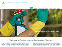 Tablet Screenshot of clapham-cleaners.co.uk